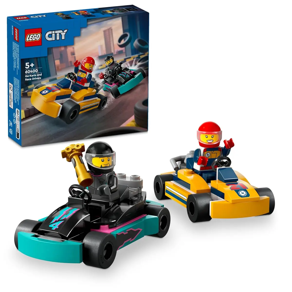 Lego City Go-Karts And Race Drivers Toy Building Kit For Ages 5+ 1