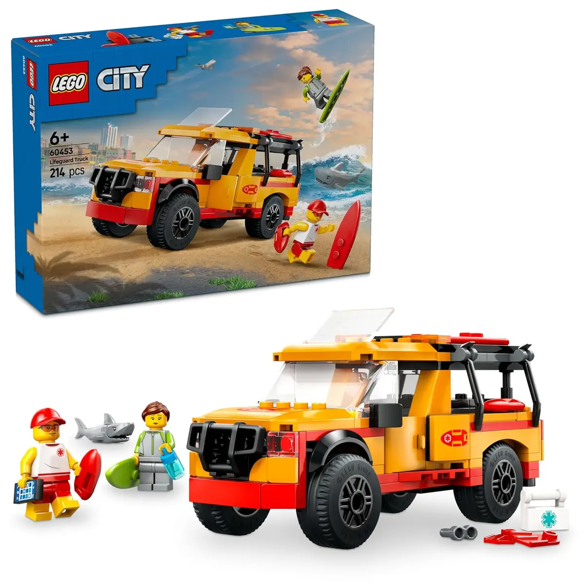 Lego City Lifeguard Beach Rescue Truck Building Kit For Ages 6+ 1