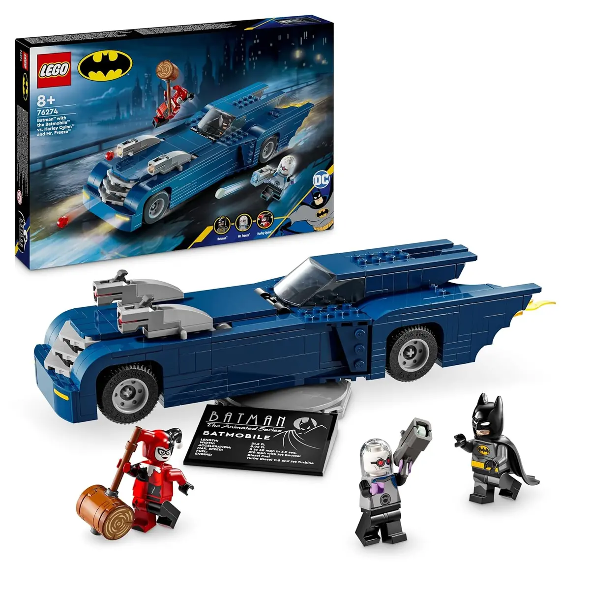 Lego Dc Batman With The Batmobile Vs. Harley Quinn & Mr. Freeze Building Kit For Ages 8+ 1