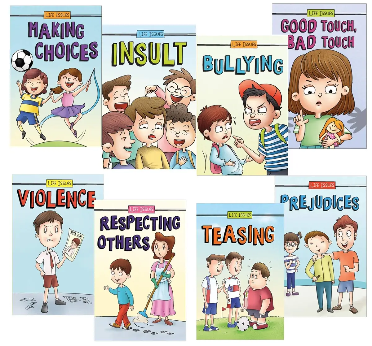 Pegasus Set Of 8 Serious Life Issues Books For 4+ Year Old Children 1