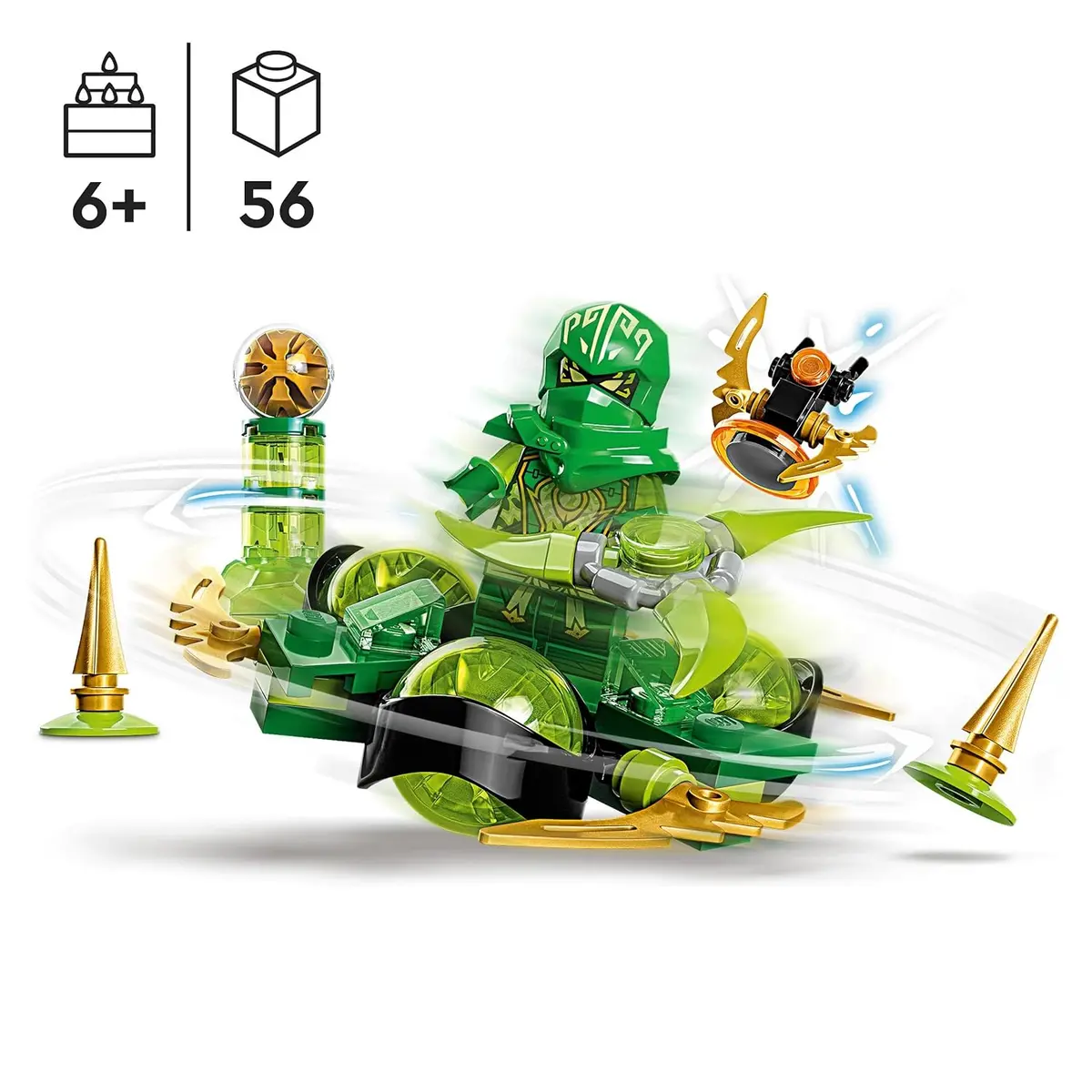 Lego Ninjago Lloyd’S Dragon Power Spinjitzu Spin Building Kit For Ages 6+ 2