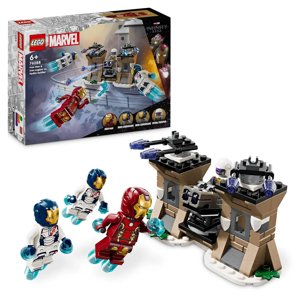 Lego Marvel Iron Man & Iron Legion Vs. Hydra Soldier Building Kit For Ages 6+ 1