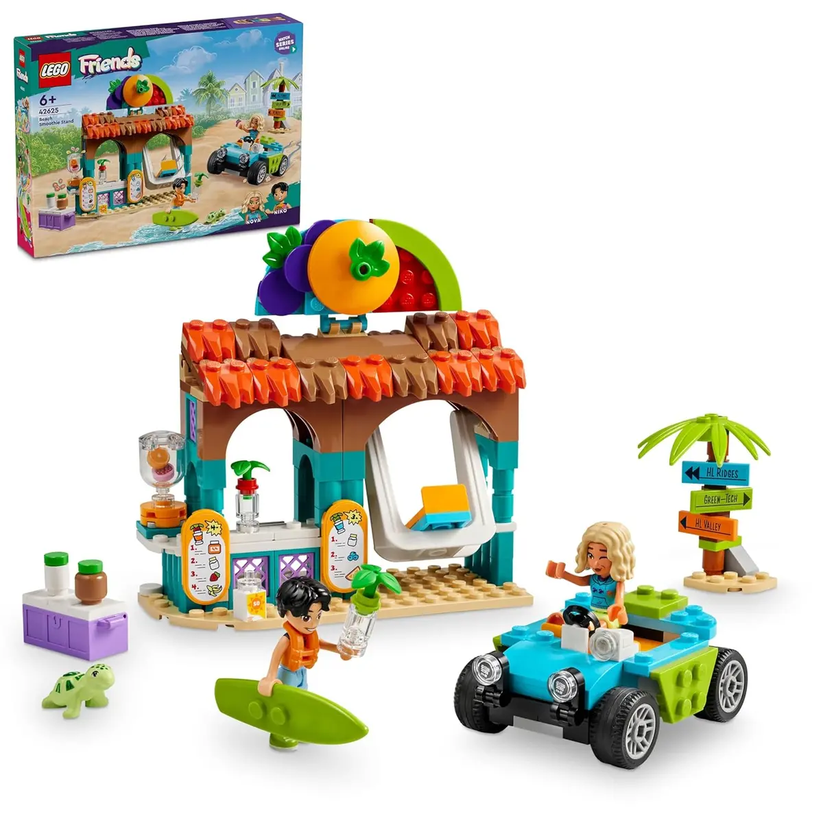 Lego Friends Beach Smoothie Stand Play Food Building Kit For Ages 6+ 1