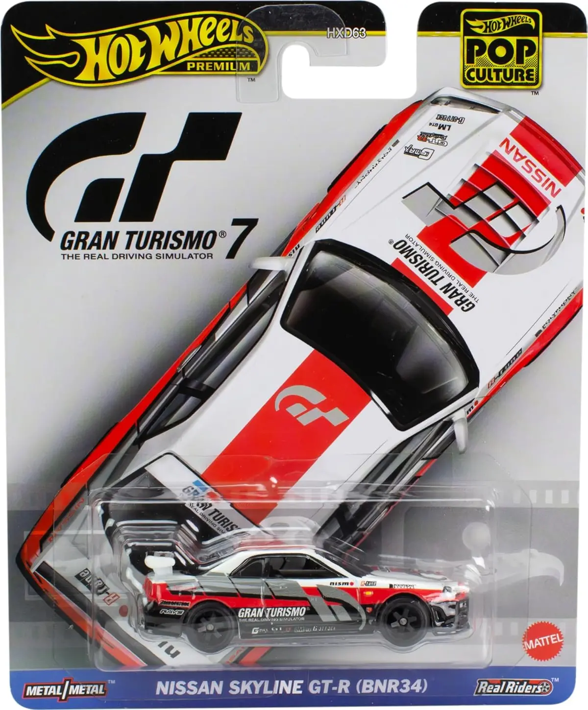 Hot Wheels 1:64 Scale Premium Nissan Skyline Gtr Toy Car For Ages 4+ 1