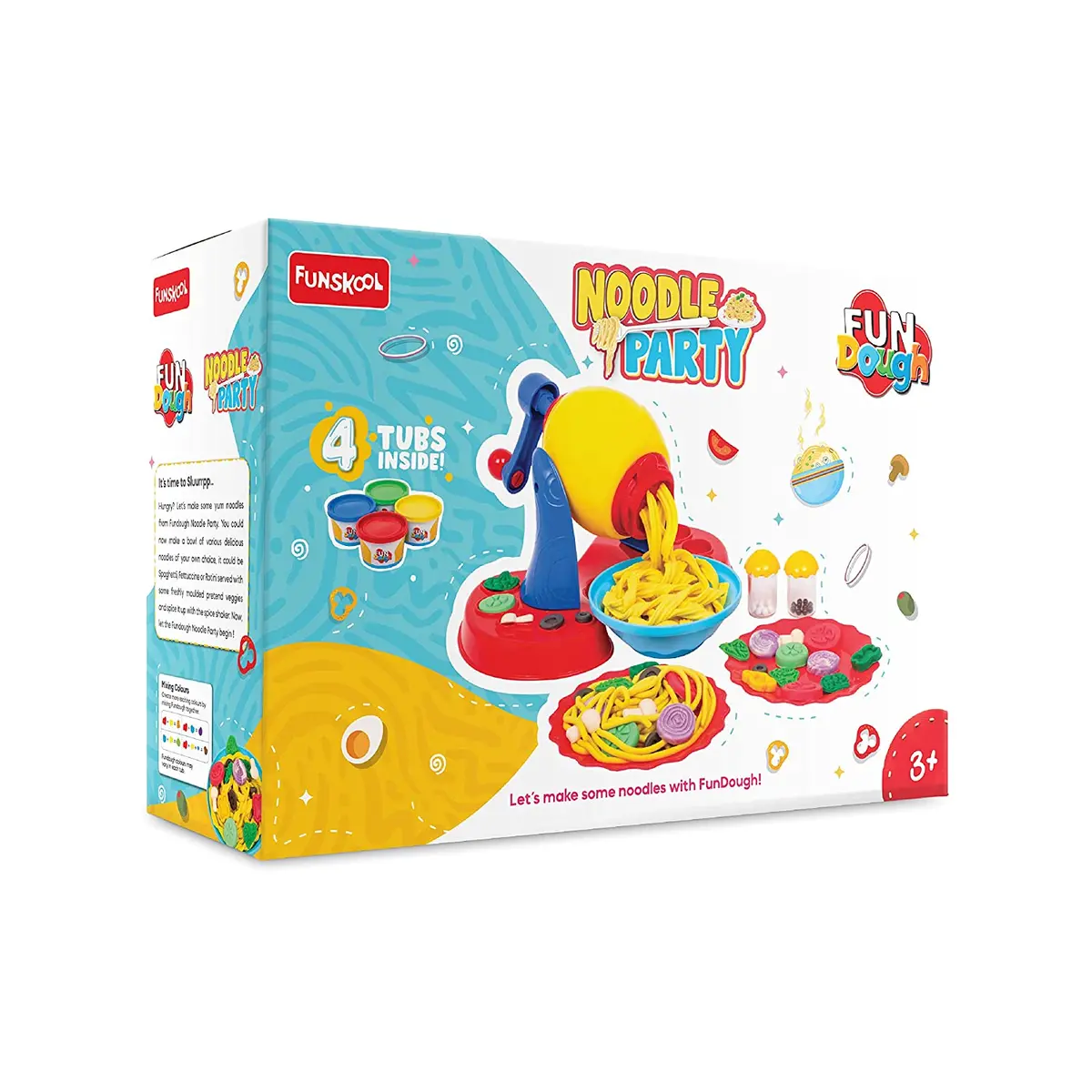 Funskool Fundough Noodle Party Playset For Ages 3 Years And Above 1