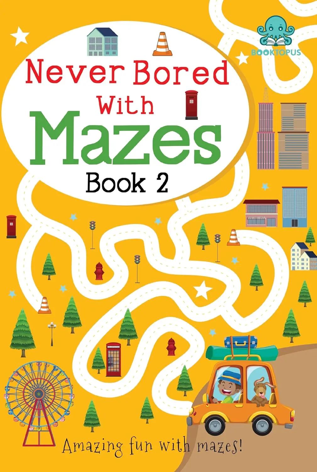 Booktopus Never Bored With Mazes Book Two For Kids Ages 4+ 1