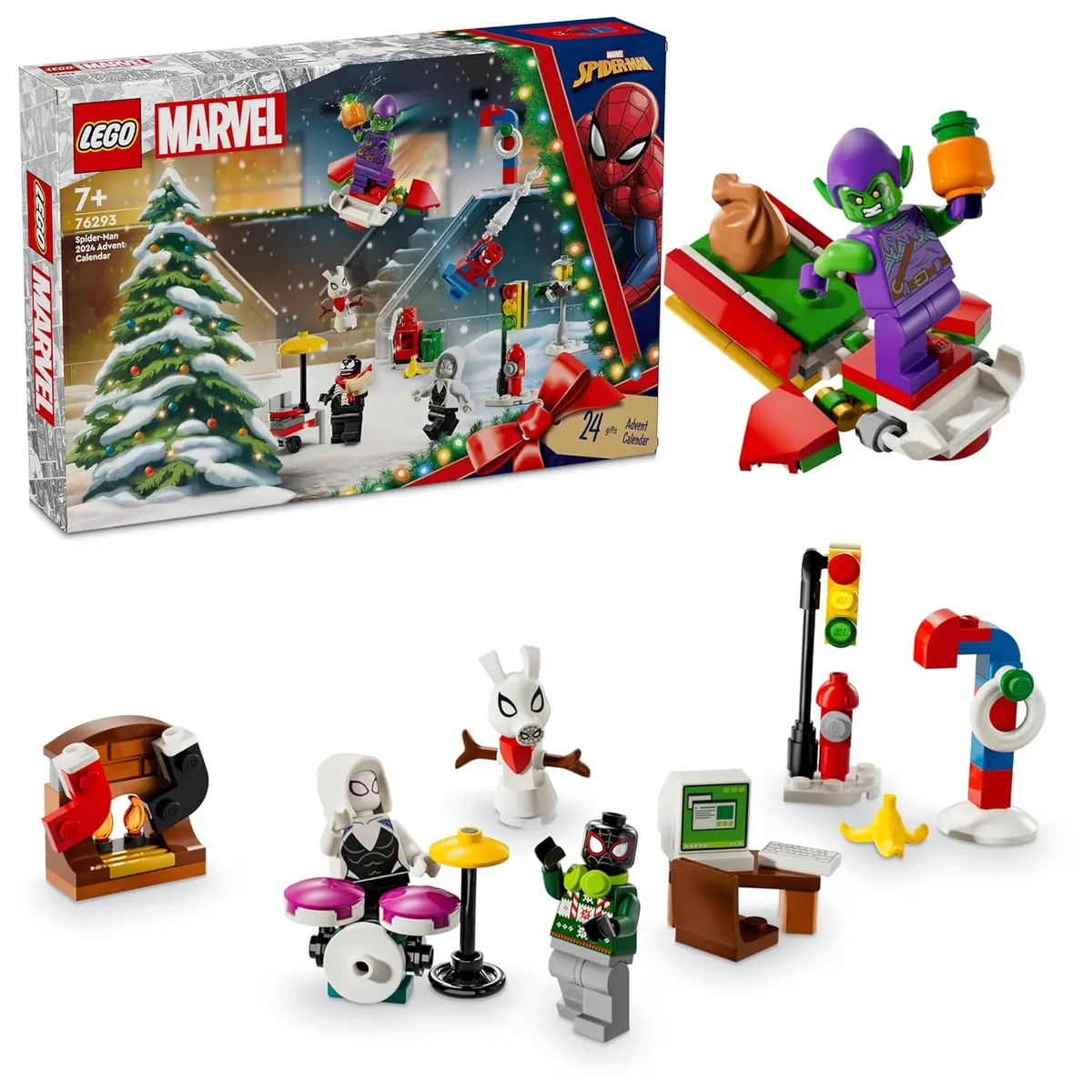 Lego Marvel Spider-Man 2024 Advent Calendar Building Kit For Ages 7+ 1