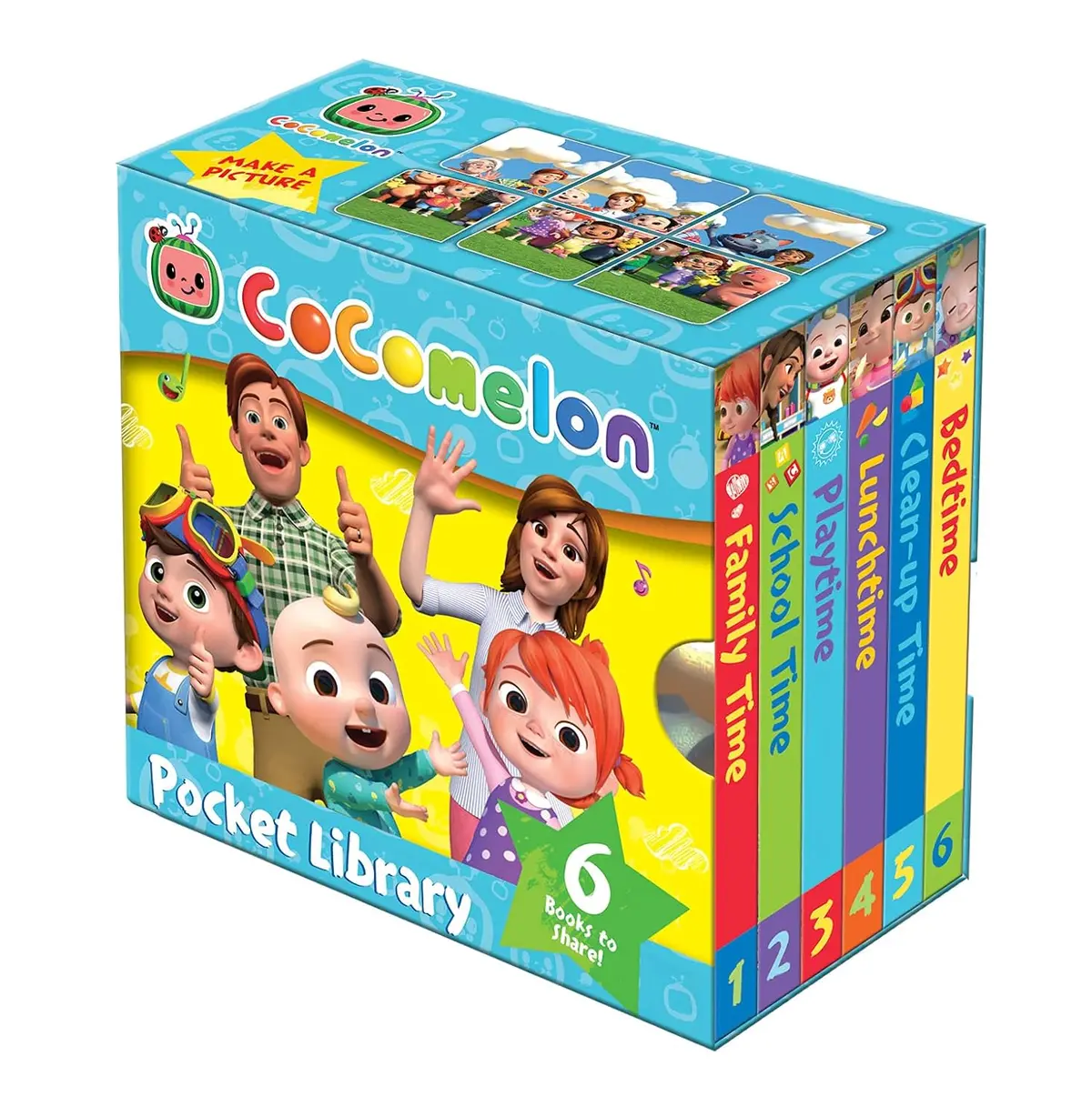 Cocomelon Pocket Library Picture Book Set Of 6 For Ages 18 Months Above 1