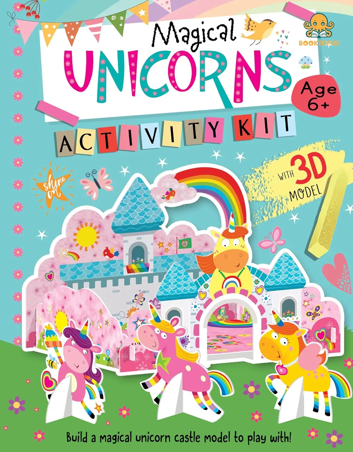 Booktopus Build It Activity Kit - Magical Unicorns Model Making Kit With Book - Diy Craft Kit For Kids 6+ 1