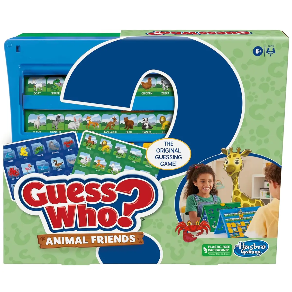 Guess Who? Animal Friends Board Game For Kids Ages 6+, Guess Who? Game With Animals, Includes 2 Double-Sided Animal Sheets 1