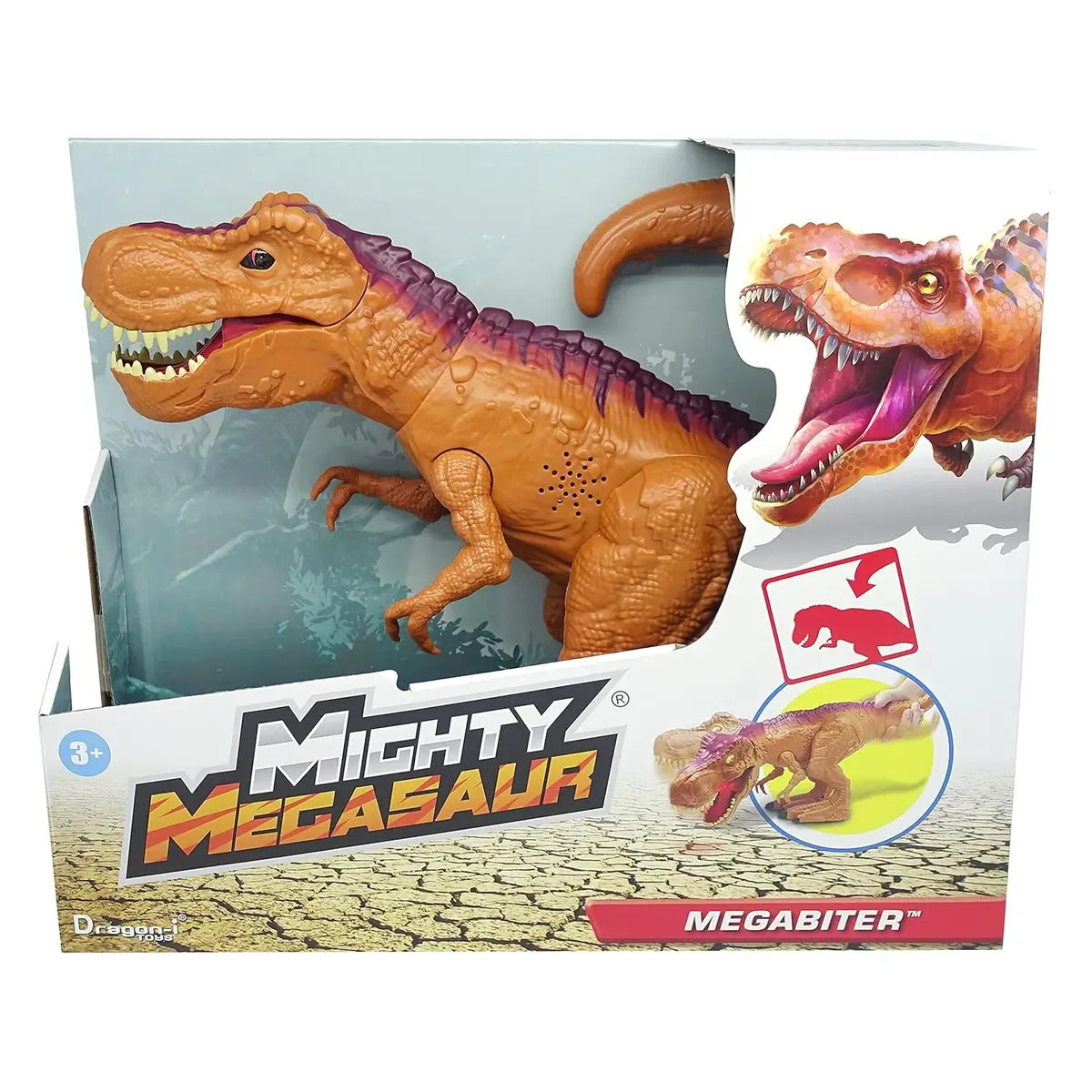 Dragon-I Mighty Megasaur T-Rex - Twist & Bend Roaring Dinosaur Toy For Kids Ages 3+ 1