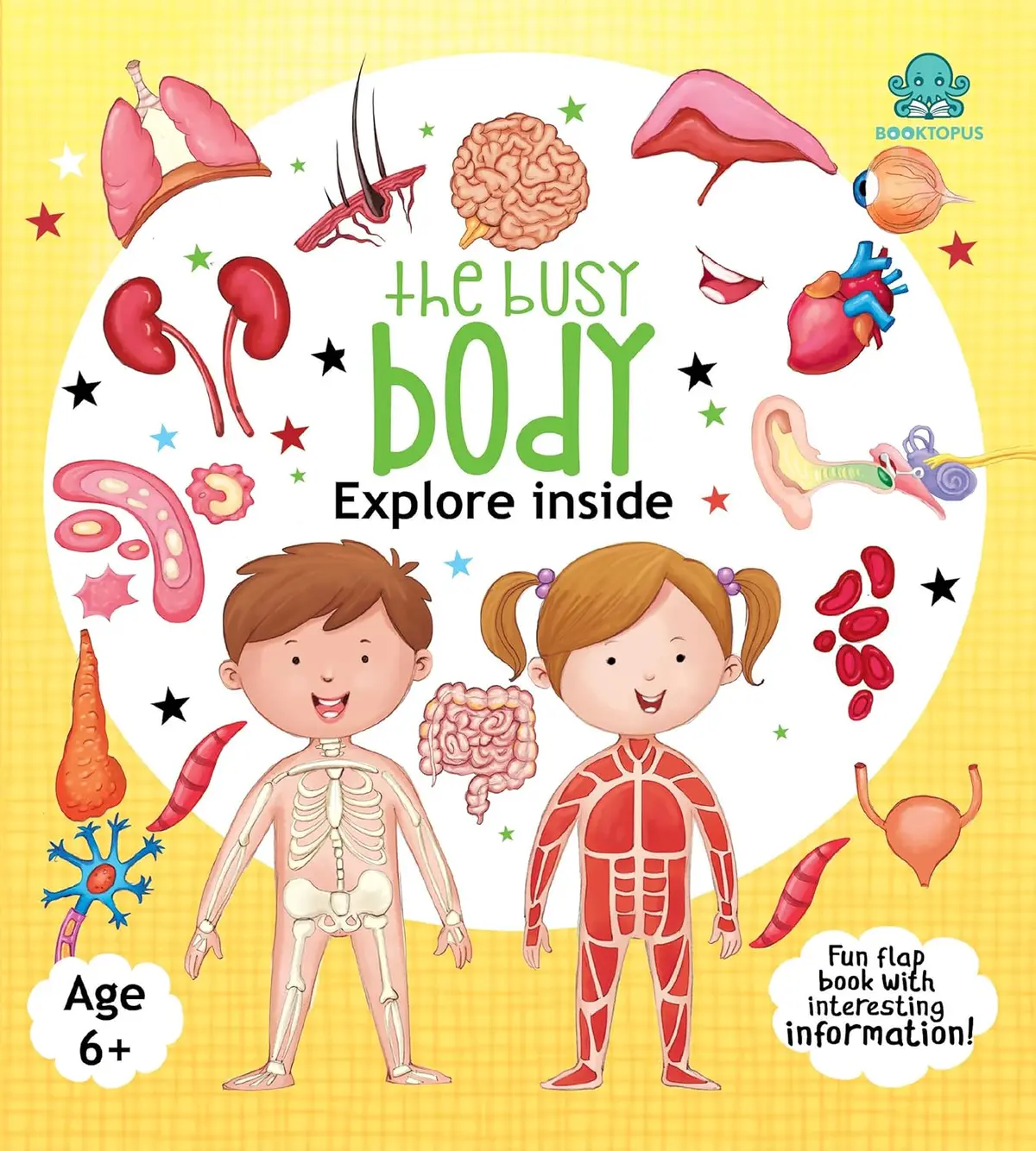 Booktopus Lift-The-Flap Learning Book - Inside Our Body Knowledge Book For Kids - Interactive Learning Books 6+ 1
