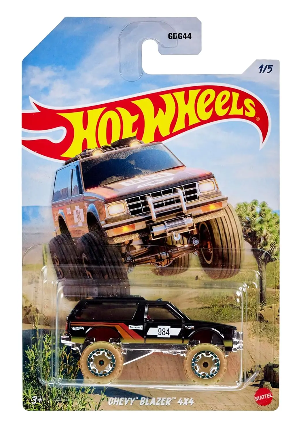 Hot Wheels Desert Rally Racing Series Chevy Blazzer 4X4 1:64 Scale Car For Collectors 1