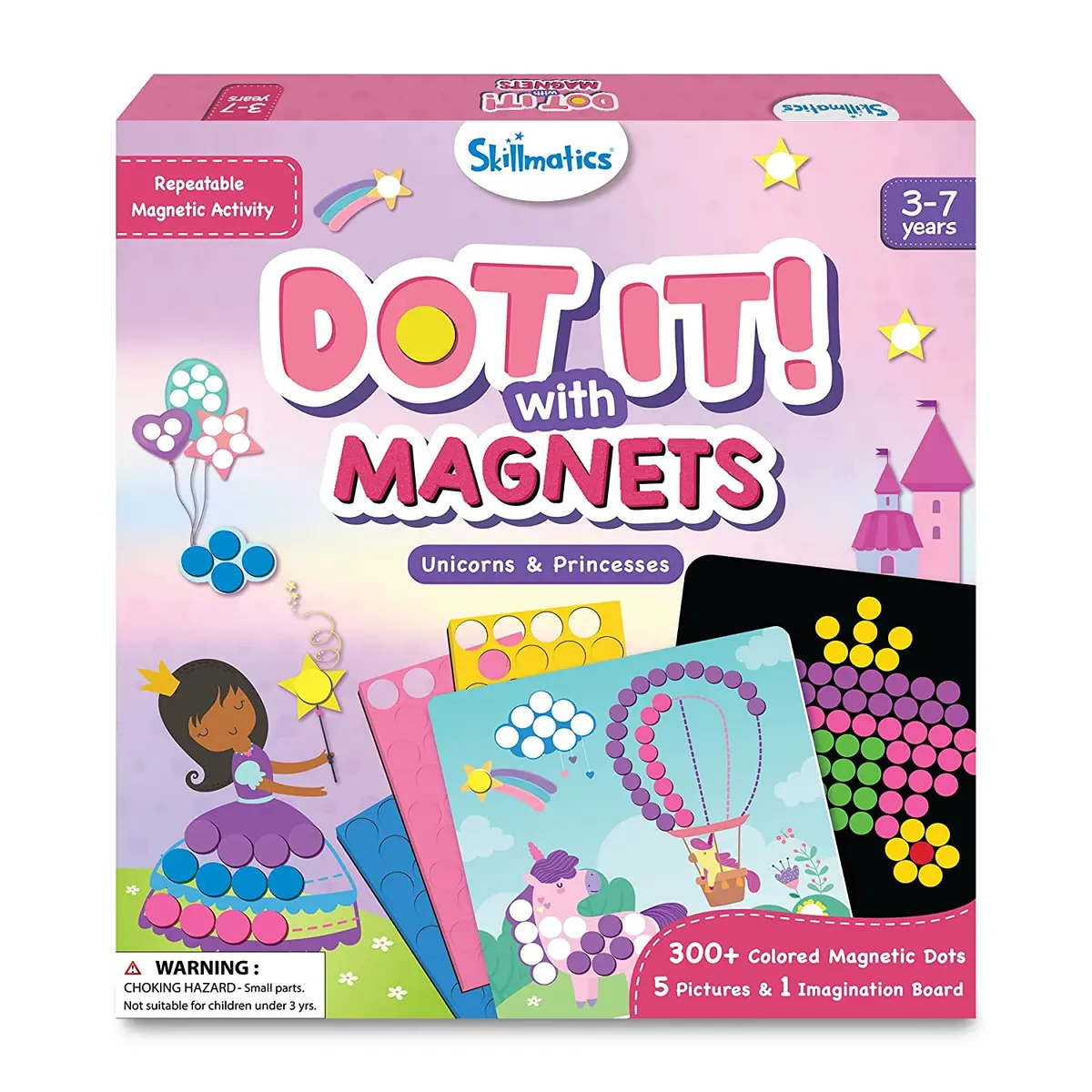 Skillmatics Dot It With Magnets - Unicorns & Princesses Diy Art Activity Gift Kit For Ages 3-7 Years 1