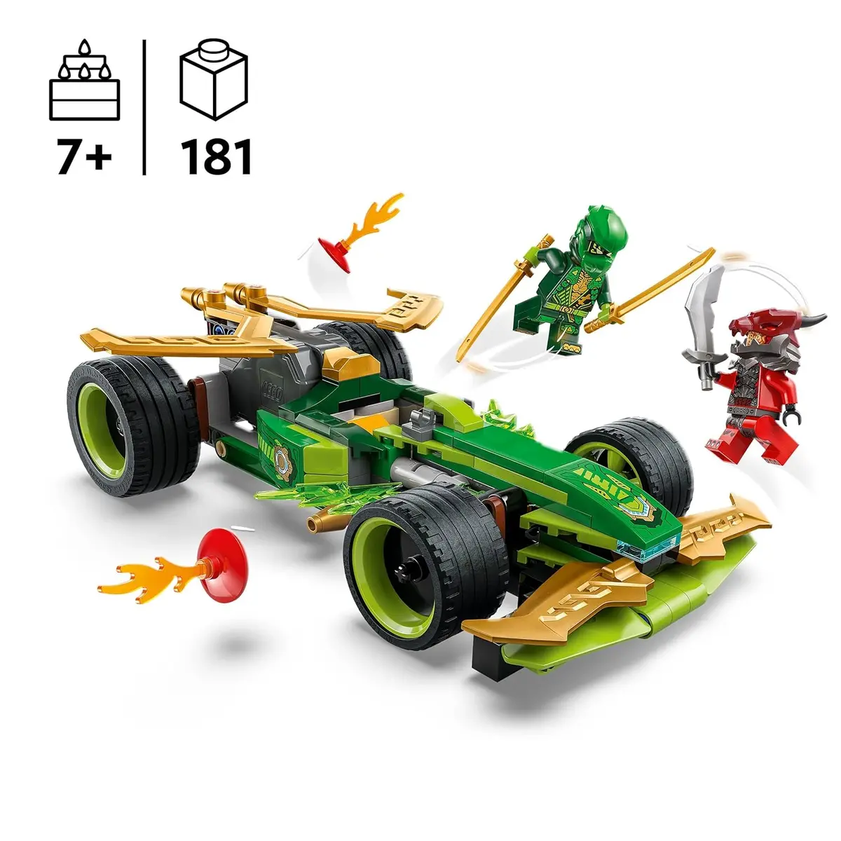Lego Ninjago Lloyd’S Pull-Back Race Car Building Kit For Ages 7+ 2