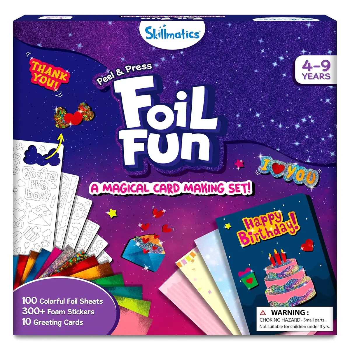 Skillmatics Foil Fun - A Magical Card Making Set Mess-Free Art Craft Kits For Kids Ages 4+ 1