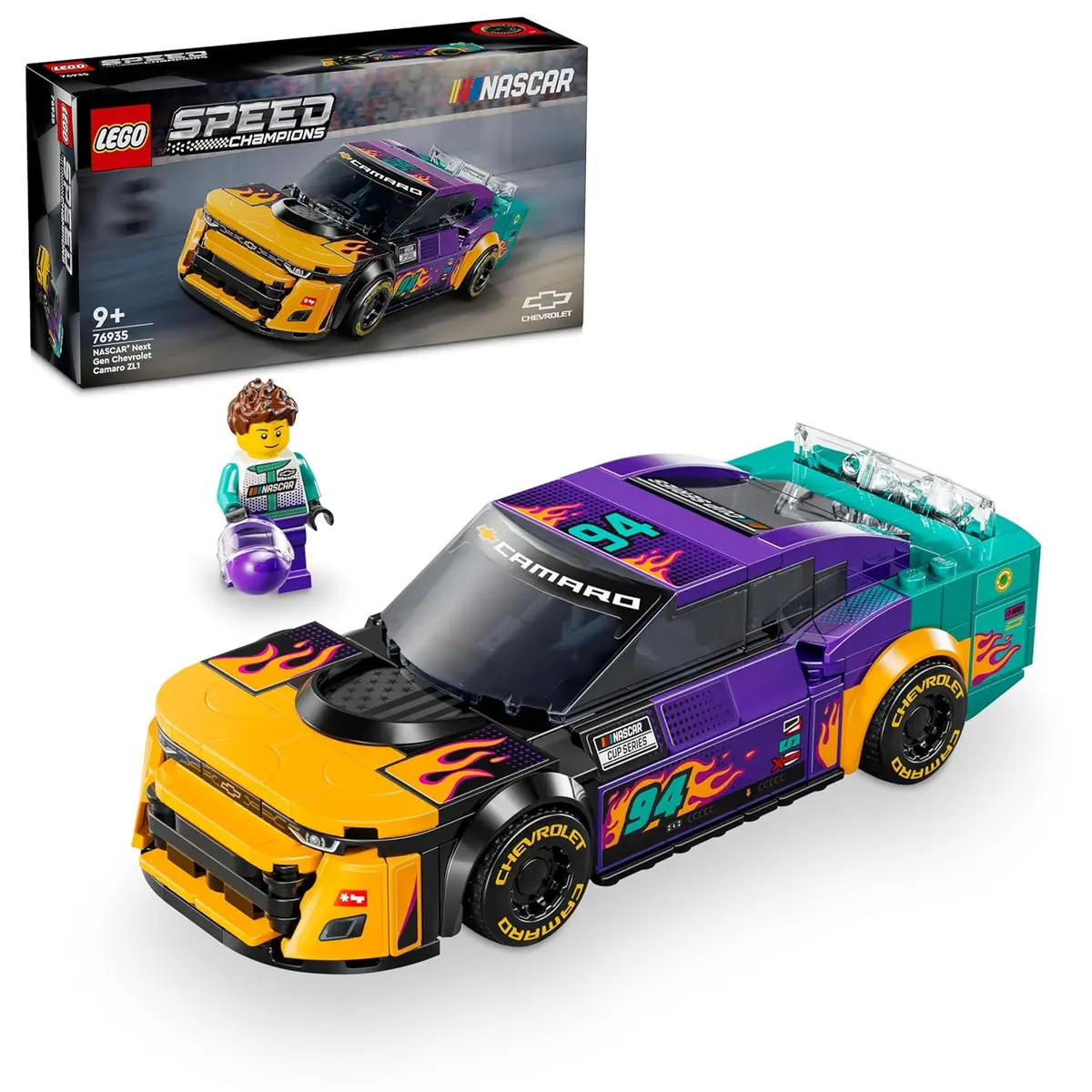 Lego Speed Champions Nascar Next Gen Chevrolet Camaro Vehicle Building Kit For Ages 9+ 1