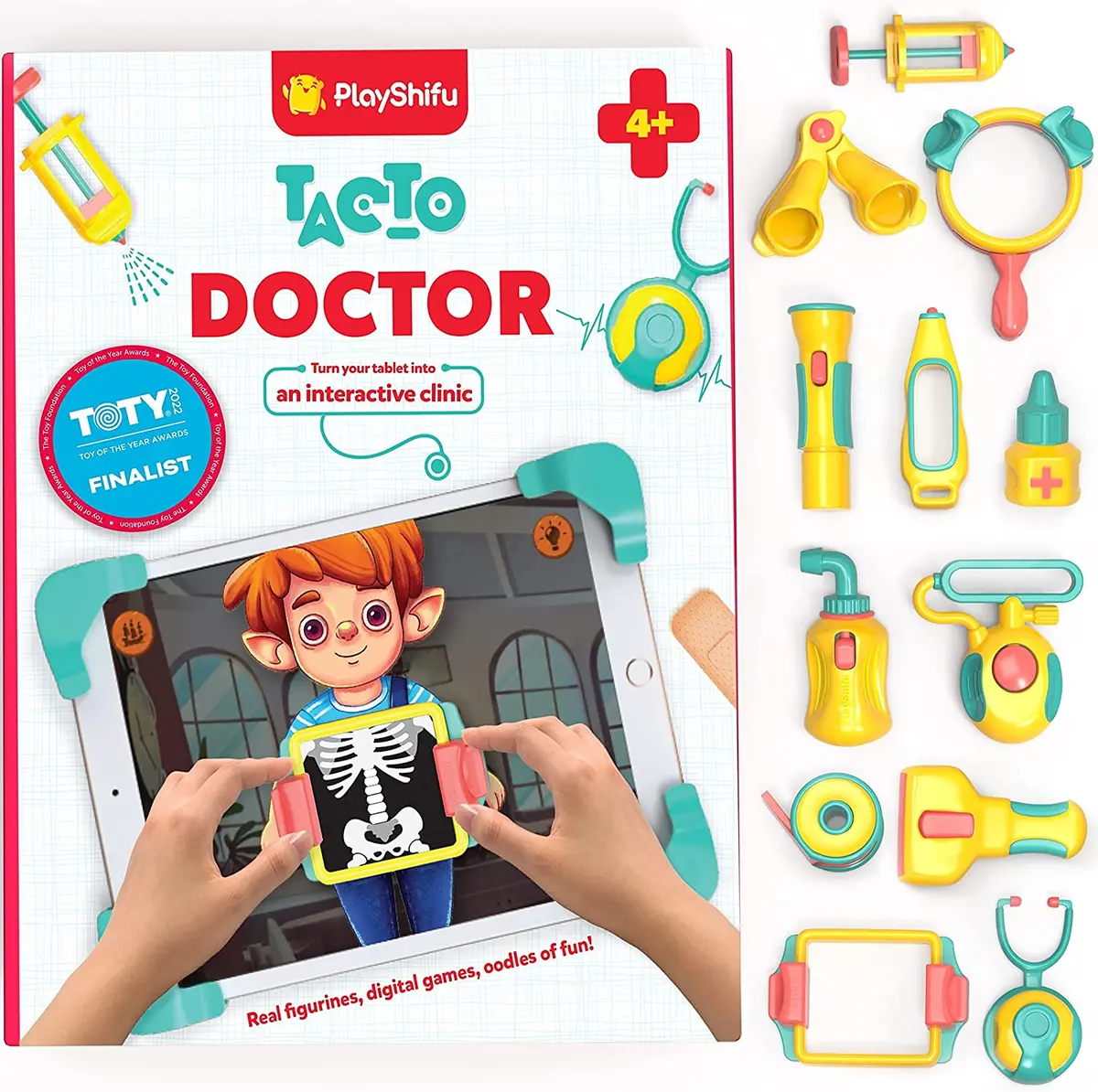 Playshifu Tacto Doctor - Interactive Stem Pretend Play With Real Learning Game For Kids Ages 4 Years & Up (Tablet Not Included) 1