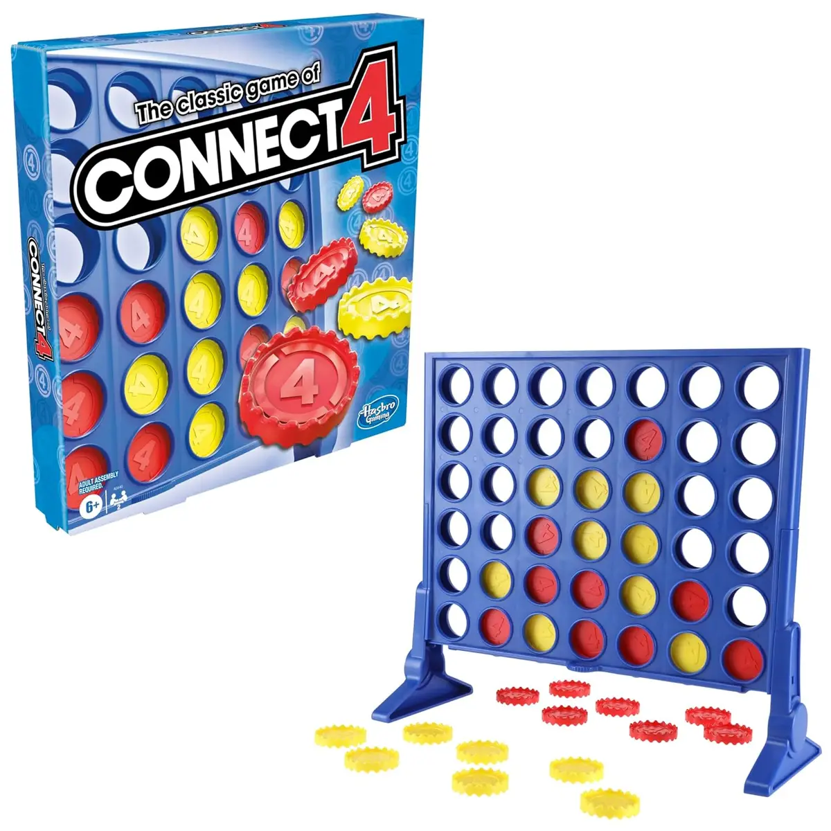 Hasbro Gaming The Classic Game Of Connect 4 Strategy Board Game For Kids; 2 Player Board Games For Ages 6 Years And Up 1