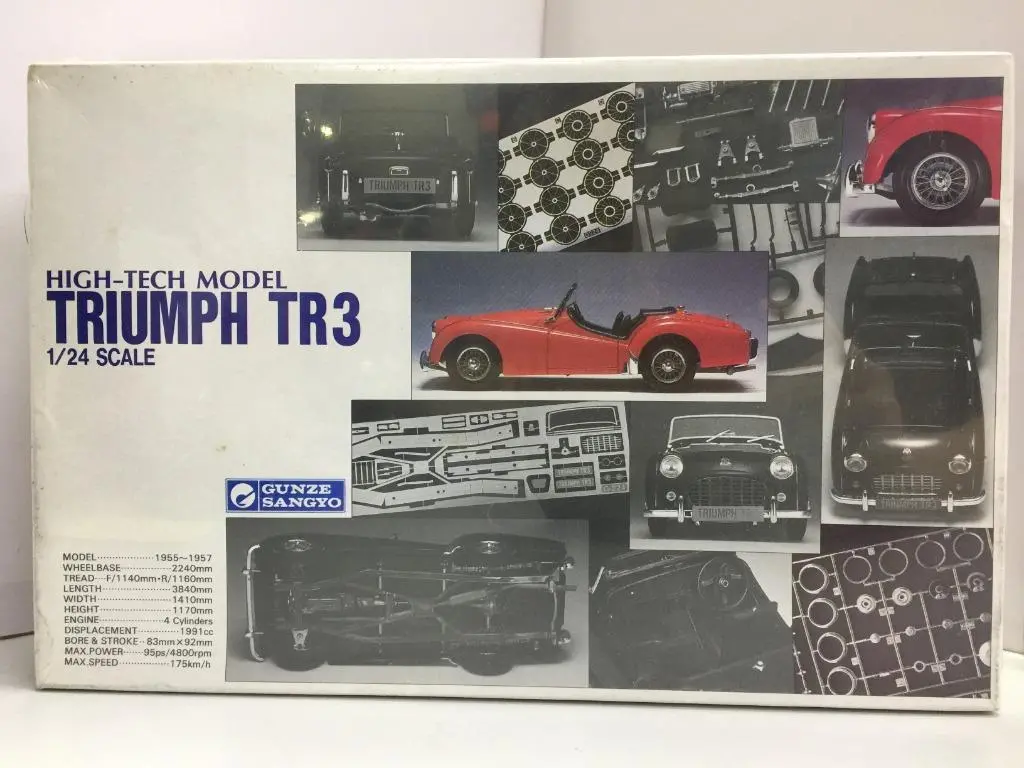 Gunze Sangyo 1/24 Triumph Tr3 High-Tech Model (G-224:4000) (C890a-931) 1