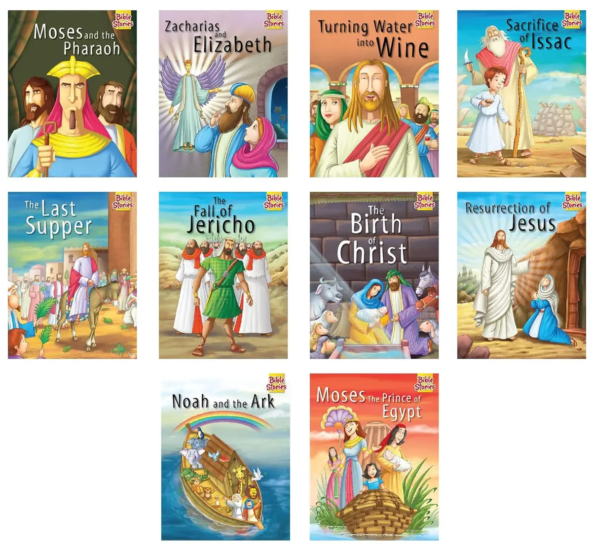 Pegasus Set Of 10 Bible Stories Picture Books For 3+ Year Old Children Ii 1