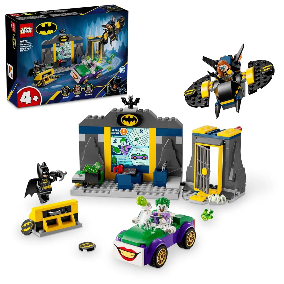 Lego Dc Batman The Batcave With Batman, Batgirl & The Joker Toy Set For Ages 4+ 1