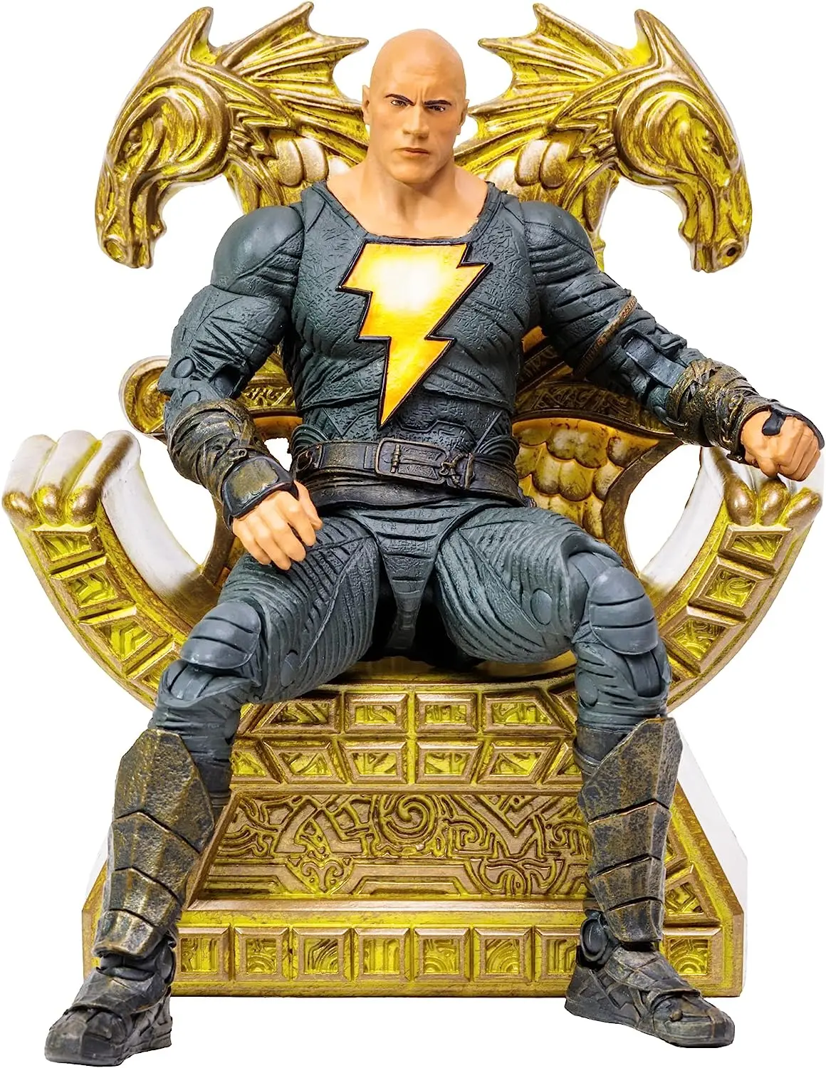 Mcfarlane Toys Dc Black Adam Movie - Black Adam Variant 7 Inch Action Figure With Throne 1