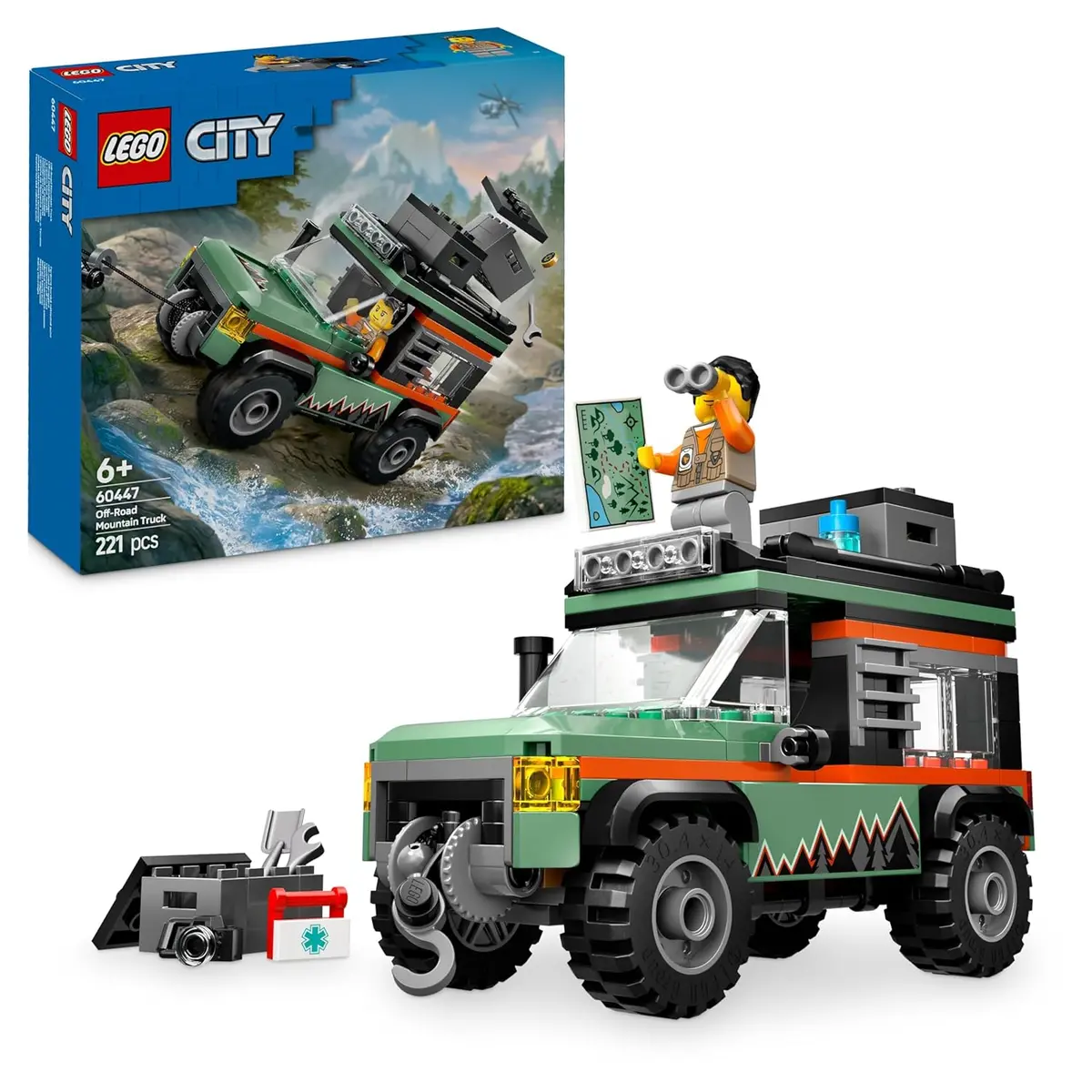 Lego City Off-Road 4X4 Mountain Truck Adventure Building Kit For Ages 6+ 1