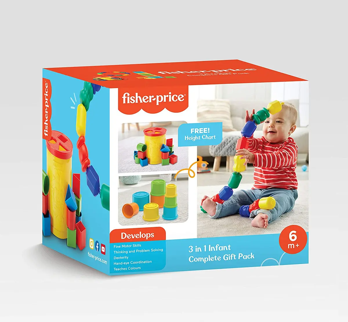 Fisher Price 3-In-1 Infant Complete Gift Pack For Ages 6 Months+ 1