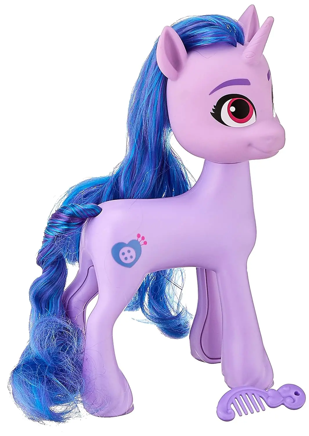 My Little Pony: A New Generation Mega Movie Friends Izzy Moonbow - 8-Inch Purple Pony Figure With Comb, Toy For Kids Ages 3 And Up 1