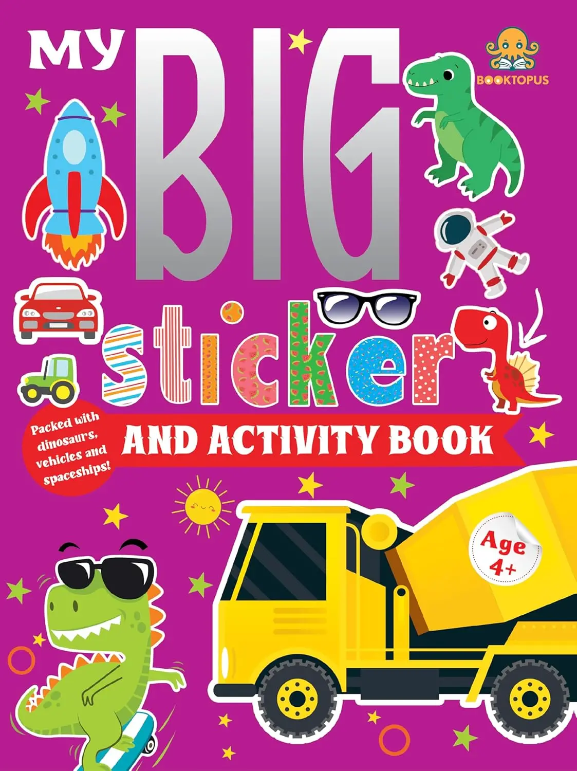 Booktopus My Big Sticker And Activity Book 1 For Kids Ages 4+ 1