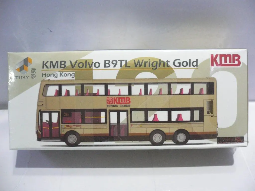 Toyeast Tiny City 120 Die-Cast Model Car Kmb Volvo B9tl Wright Gold Kmb2018058 13914 (C920-112) 1