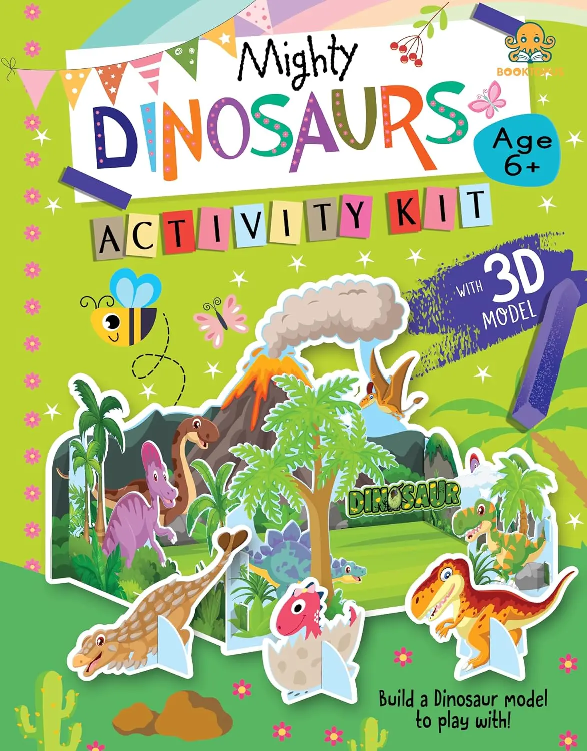 Booktopus Build It Activity Kit - Mighty Dinosaur Model Making Kit With Book - Diy Craft Kit For Kids 6+ 1