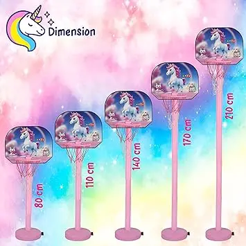 Simarr Kats Unicorn Adjustable Basketball Set For Kids 3 Years And Up 1