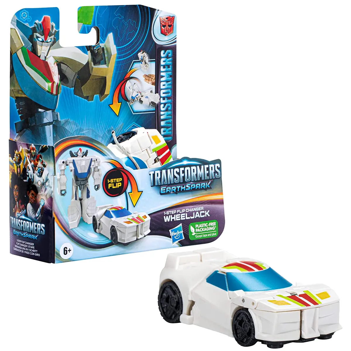 Transformers Earthspark 1-Step Flip Changer 4 Inch Wheel Jack Action Figure Ages 6 Years And Up 1