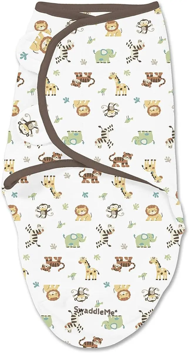 Summer Infant Swaddle Me Sm 1 Pk Jungle - Swaddle For Ages 0-12 Months 1