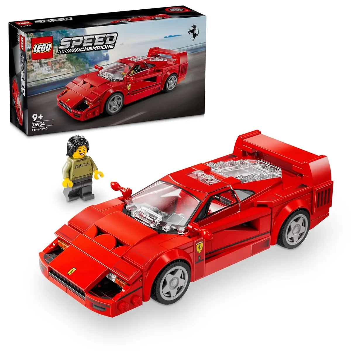 Lego Speed Champions Ferrari F40 Supercar Vehicle Building Kit For Ages 9+ 1