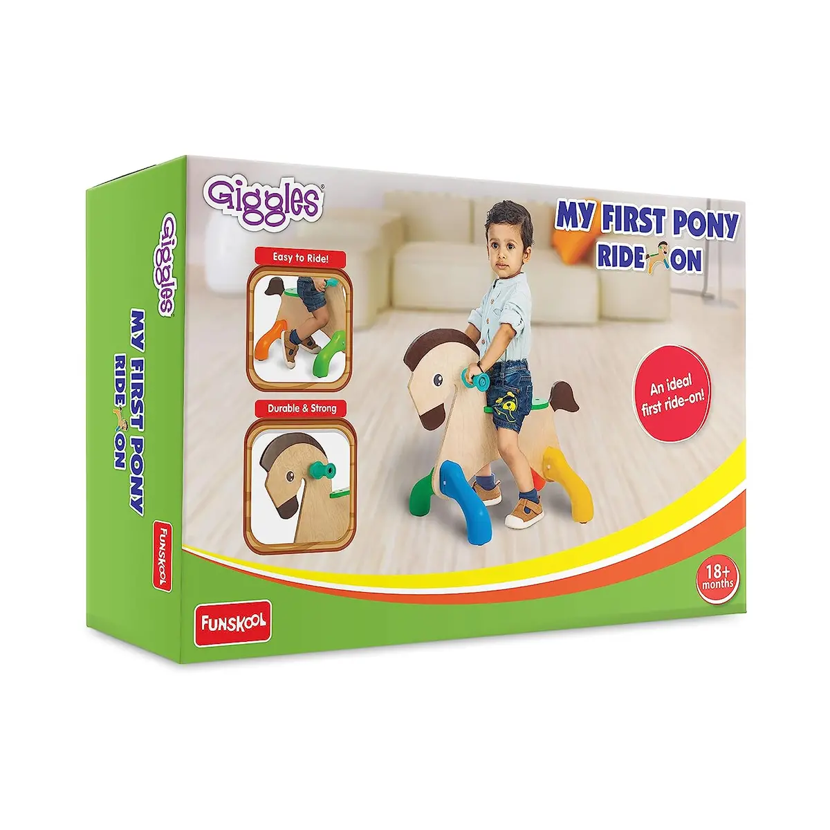 Funskool Giggles My First Pony Ride On Toy For Kids Ages 2+ 1