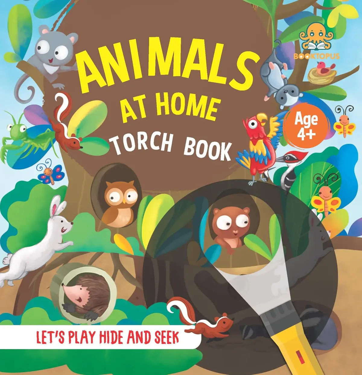 Booktopus Torch Discovery Book - Jungle Animals Hidden Picture Book With Torch - Learning Activity Books For Kids 4+ 1