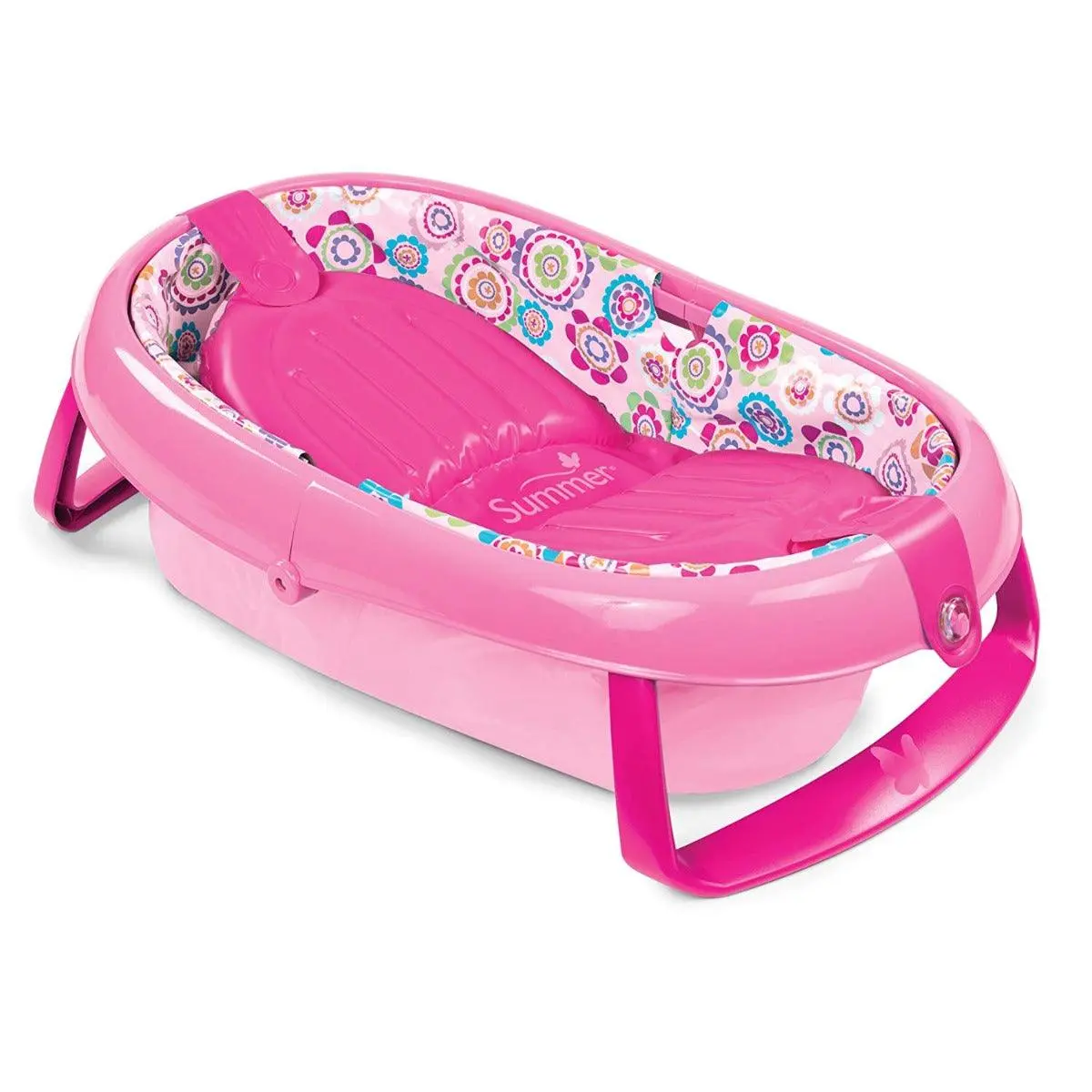 Summer Infant Easystore Comfort Tub Bath Tub Pink - Bath Tub For Ages 0-12 Months 1
