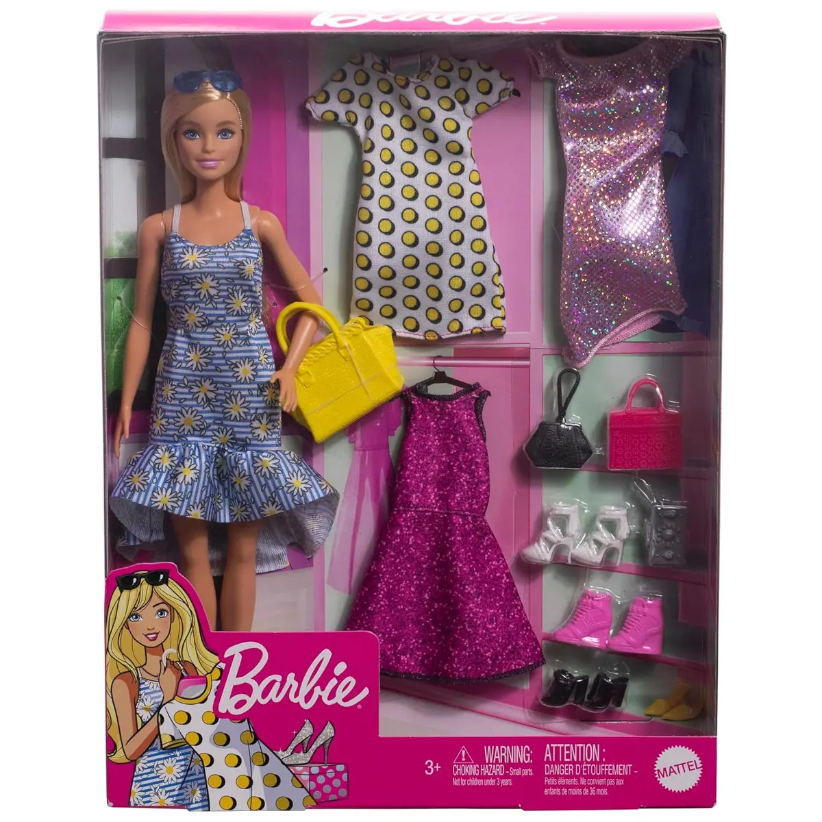 Barbie Doll With Clothes And Accessories With 4 Complete Outfits For Kids Ages 3+ 2