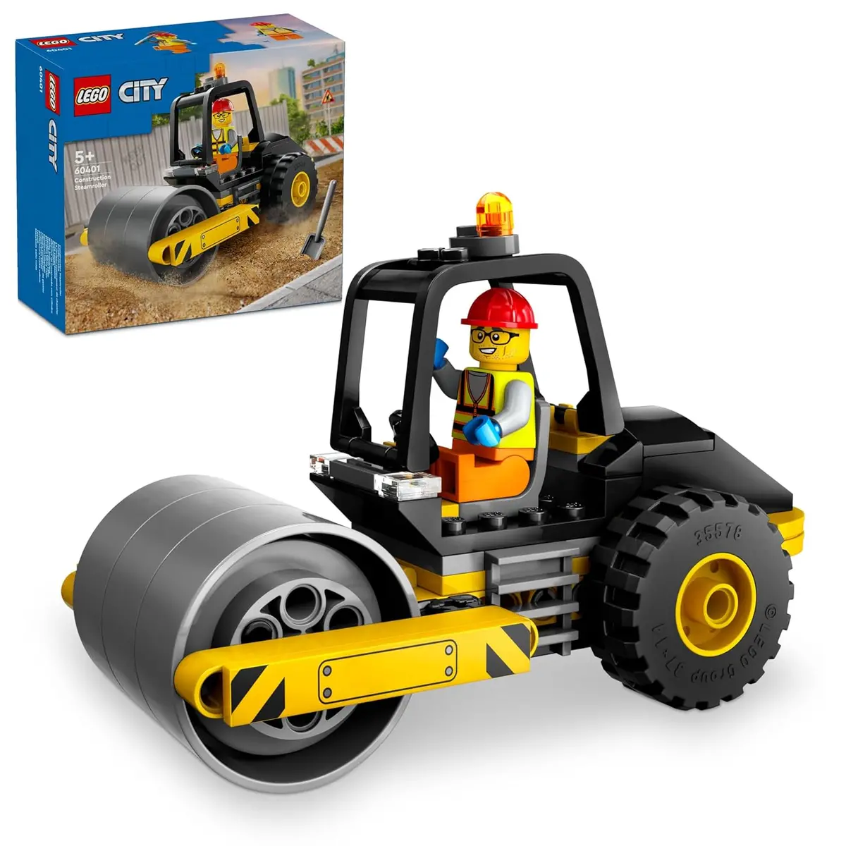 Lego City Construction Steamroller Toy Building Kit For Ages 5+ 1