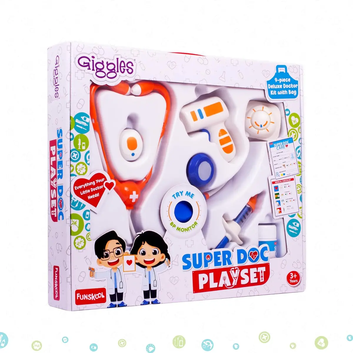 Funskool Giggles Super Doctor Playset Kids Pretend Role Play Toys For 3+ 1