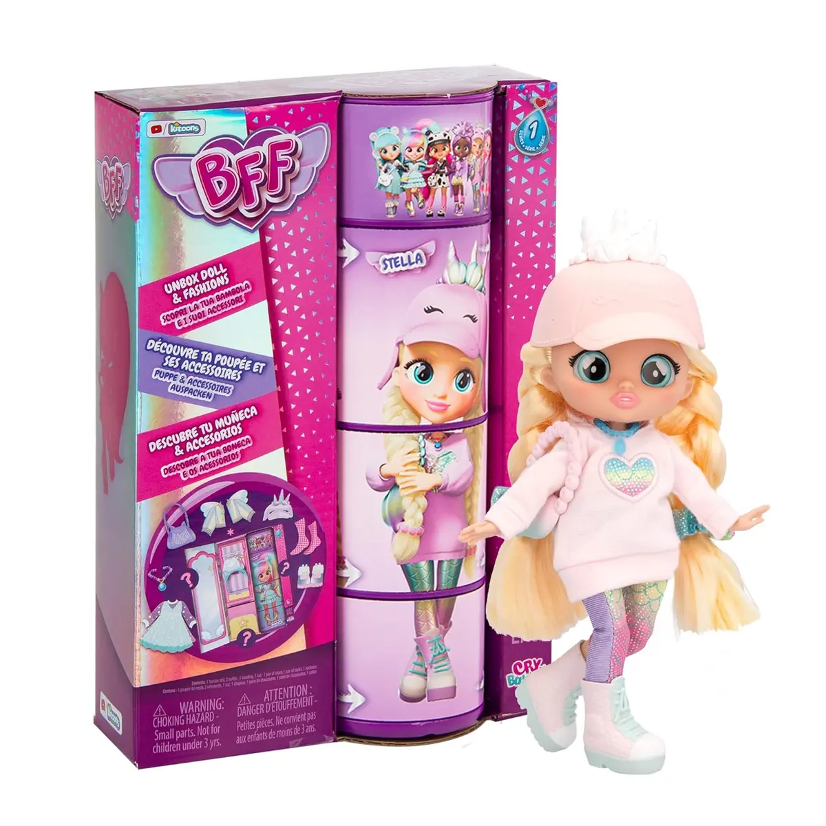 Cry Babies Bff Jenna Fashion Doll With Surprises Including Outfit And Accessories For Ages 3 And Up 1