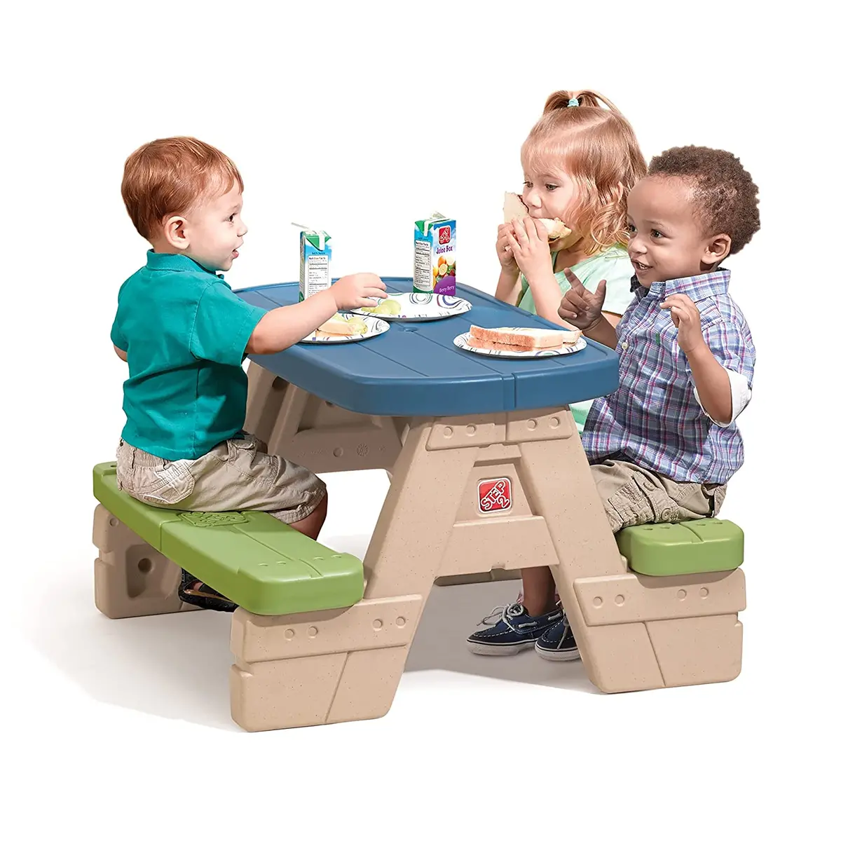 Step2 Sit And Play Picnic Table With Umbrella Outdoor Activity Toy For Kids 2