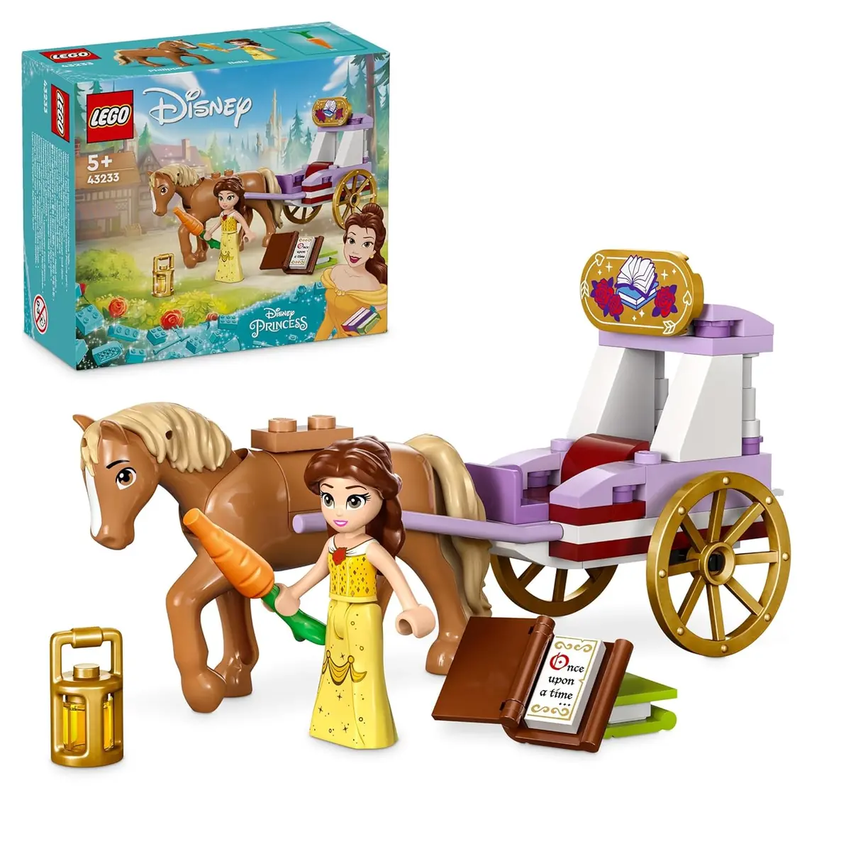 Lego Disney Princess Belle’S Storytime Horse Carriage Building Kit For Ages 5+ 1