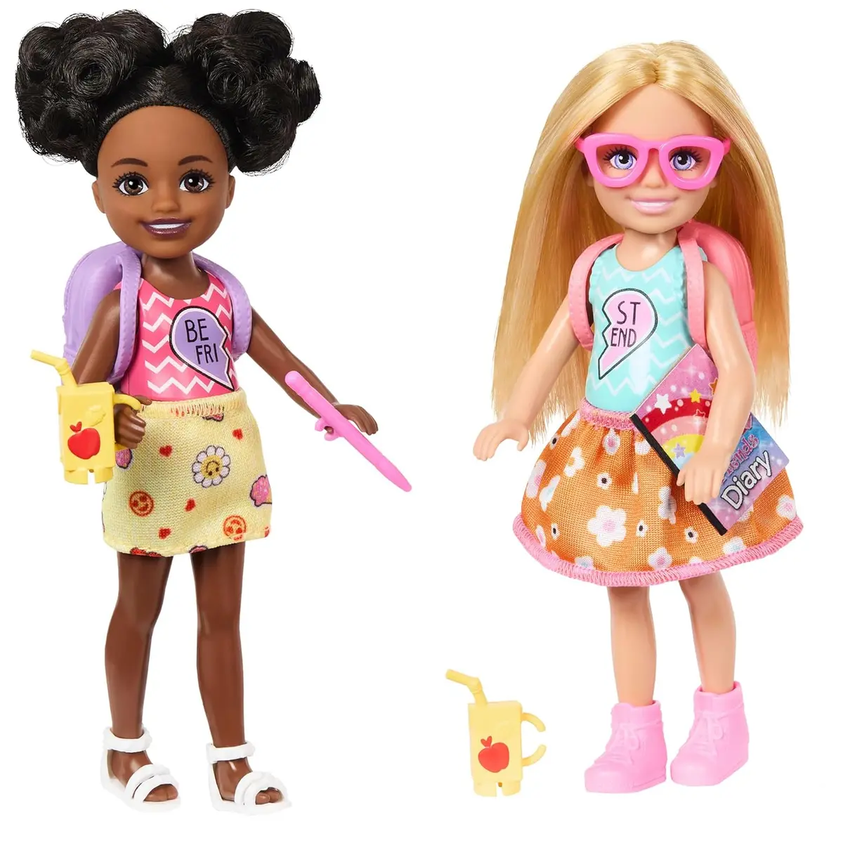 Barbie Chelsea Play Together Doll Pack With Best Friend Set Of 2 Small Dolls In Removable Skirts & Shoes, Plus 7 Accessories For Kids Ages 3+ 1