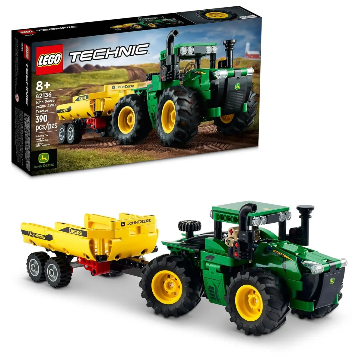 Lego Technic John Deere 9620R 4Wd Tractor Set Building Kit For Ages 8+ 1
