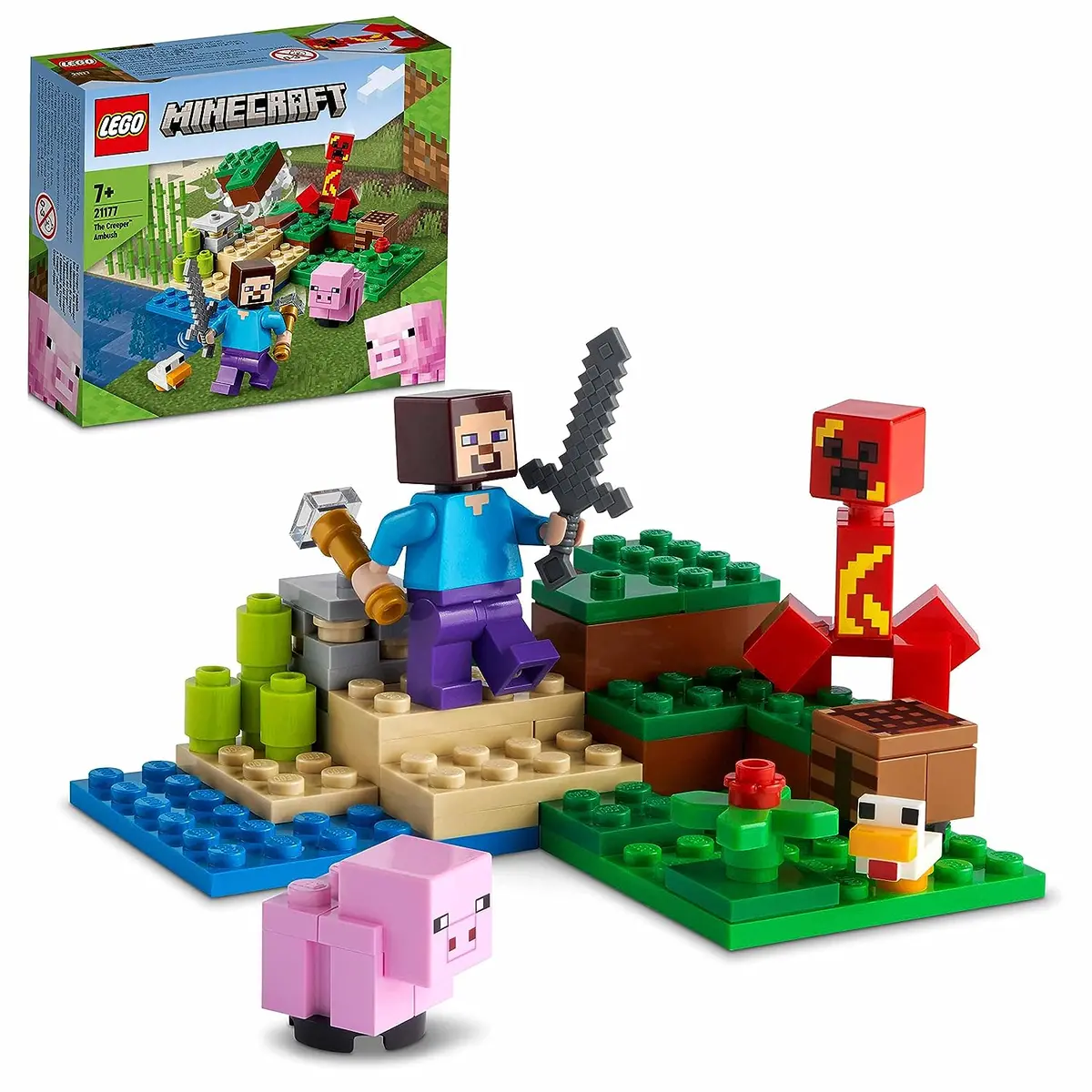Lego Minecraft The Creeper Ambush Building Kit For Ages 7+ 1