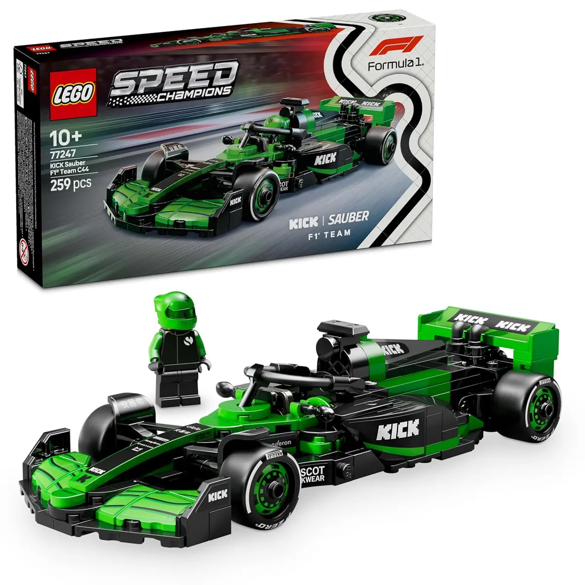 Lego Speed Champions Kick Sauber F1 Team C44 Race Car Building Kit For Ages 10+ 1